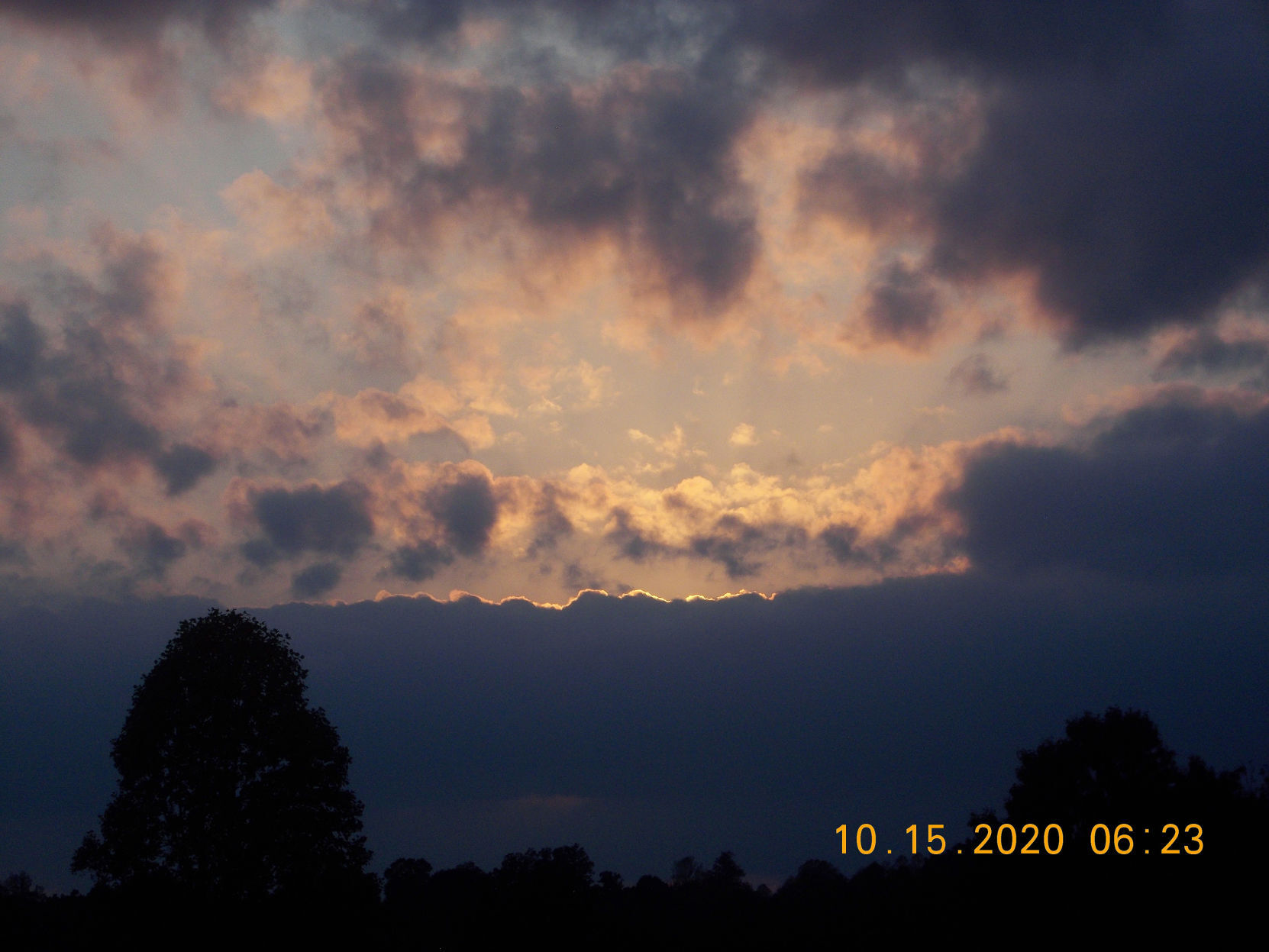 Unusual sunset